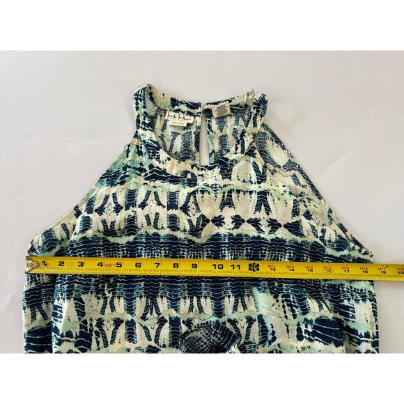 Nicole Miller 100% Linen Tank Dress Womens Medium Boho Coastal Beach Resort - Picture 5 of 15